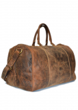 Vintage-Leder Reisetasche braun